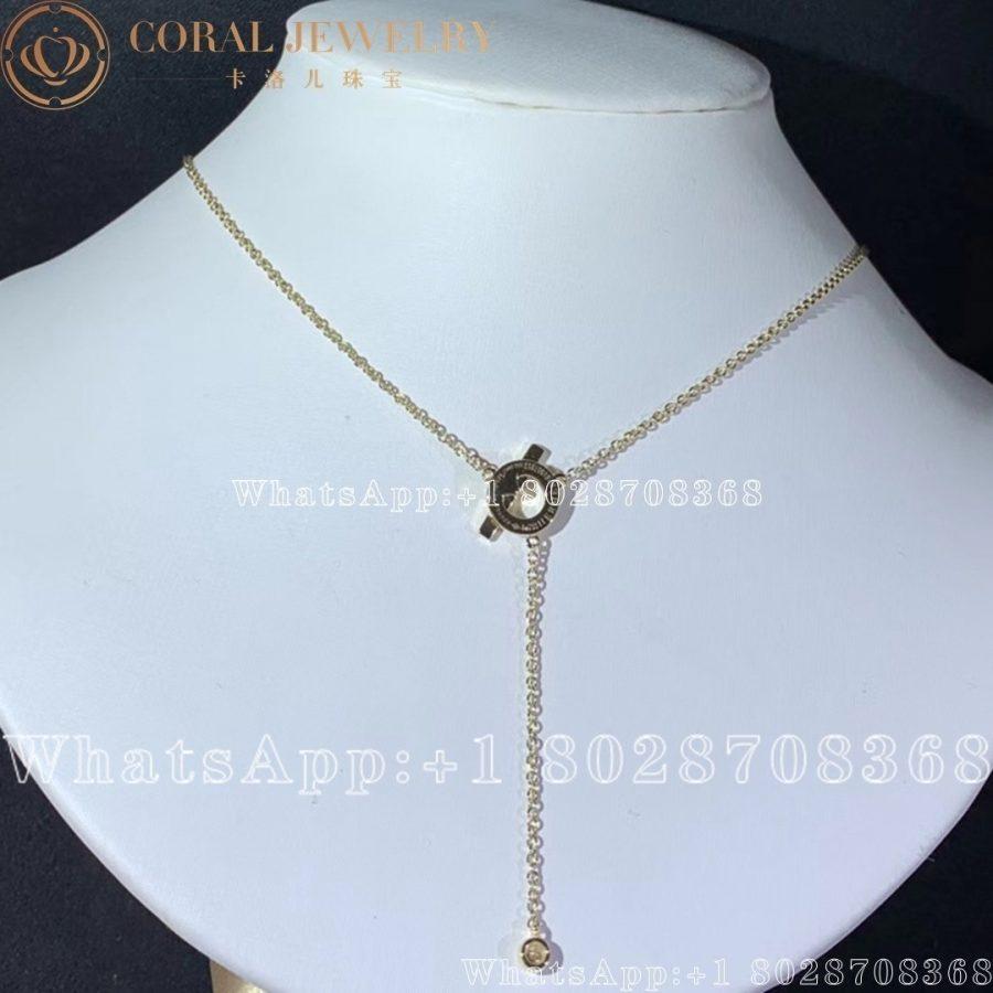 Hermès Finesse Lariat necklace in Yellow gold set with diamonds - Image 7