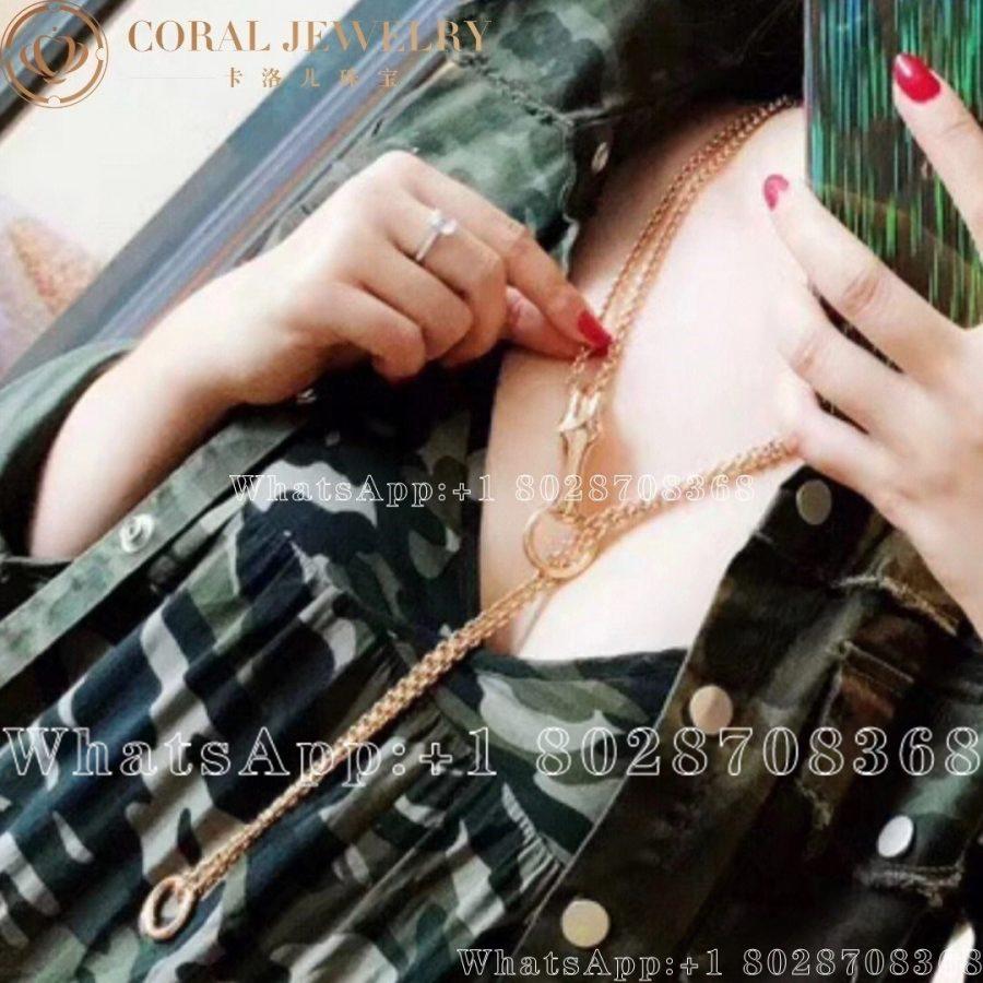 Hermès Galop Rose Gold Diamond Necklace - Image 3