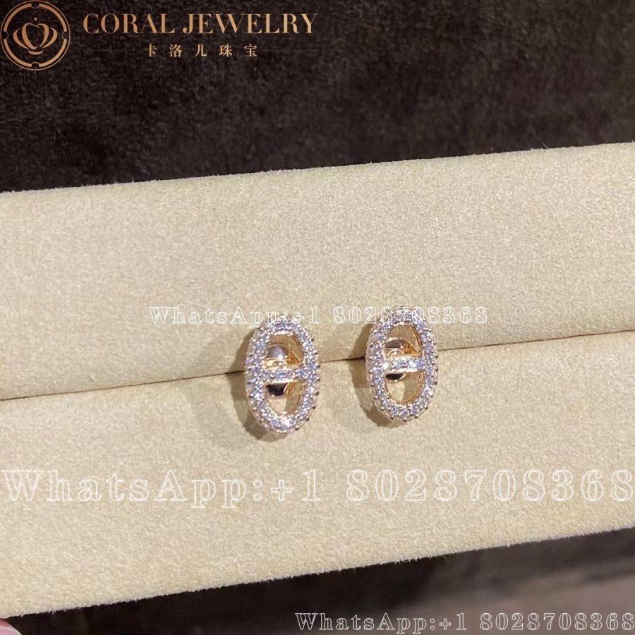 Hermès Hermes New Farandole Diamond Rose Gold Earrings - Image 3