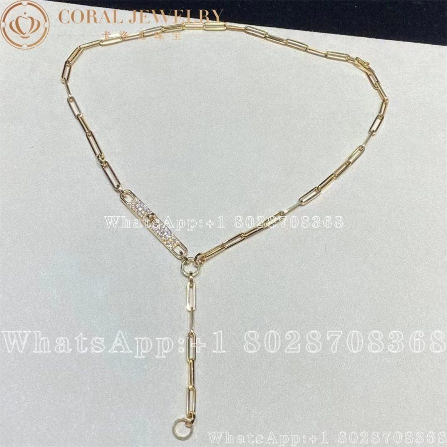 Hermès Kelly Chaine lariat Lariat necklace in yellow gold set with diamonds - Image 7