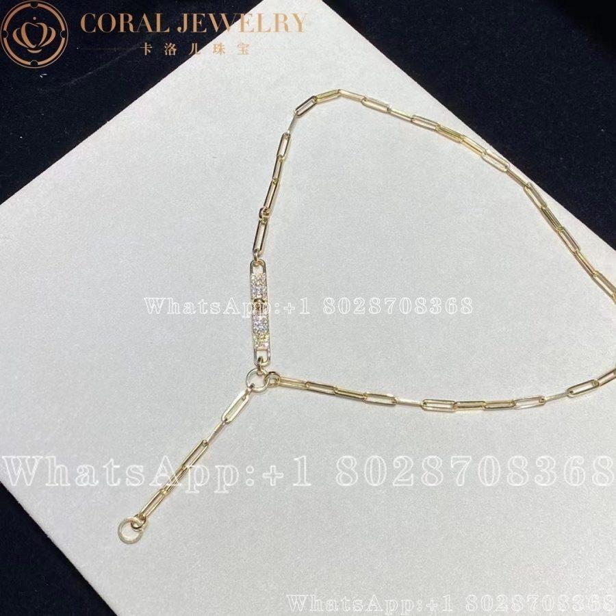Hermès Kelly Chaine lariat Lariat necklace in yellow gold set with diamonds - Image 5