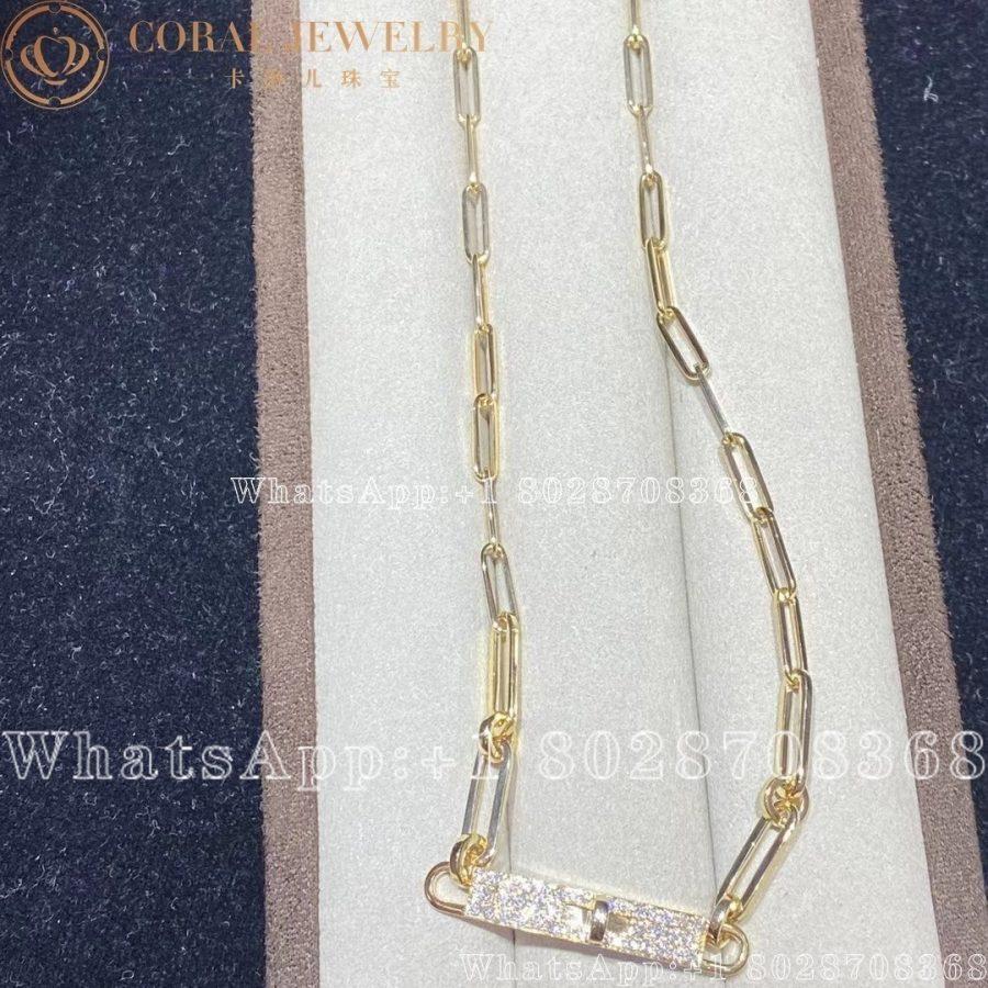 Hermès Kelly Chaine lariat Lariat necklace in yellow gold set with diamonds - Image 4