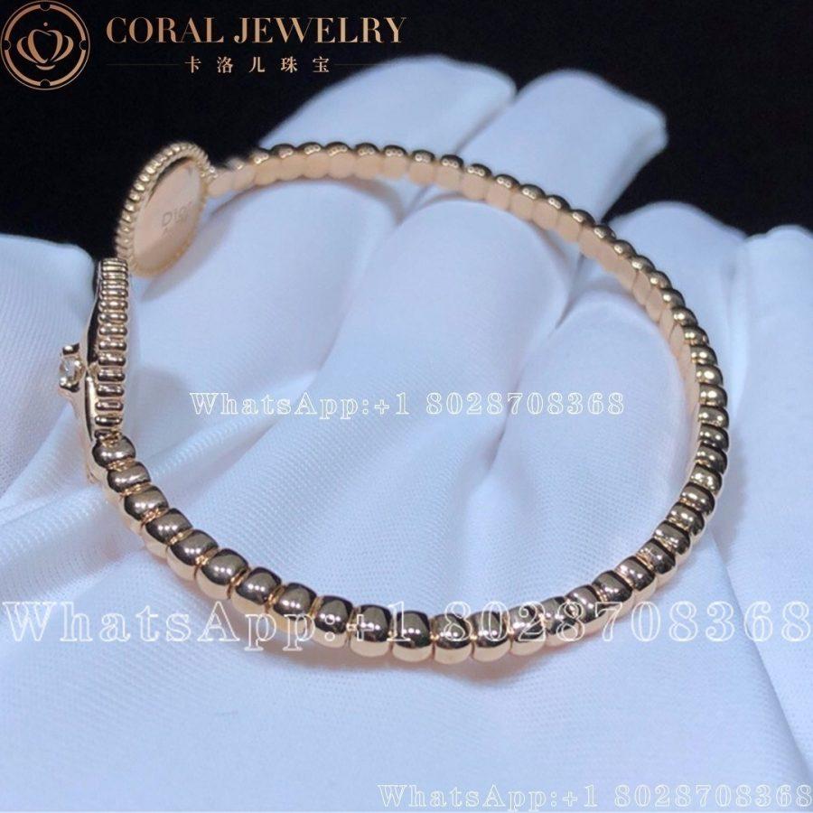 Dior Rose Des Vents Diamond Pink opal18K Rose Gold Open Cuff Bracelet - Image 7