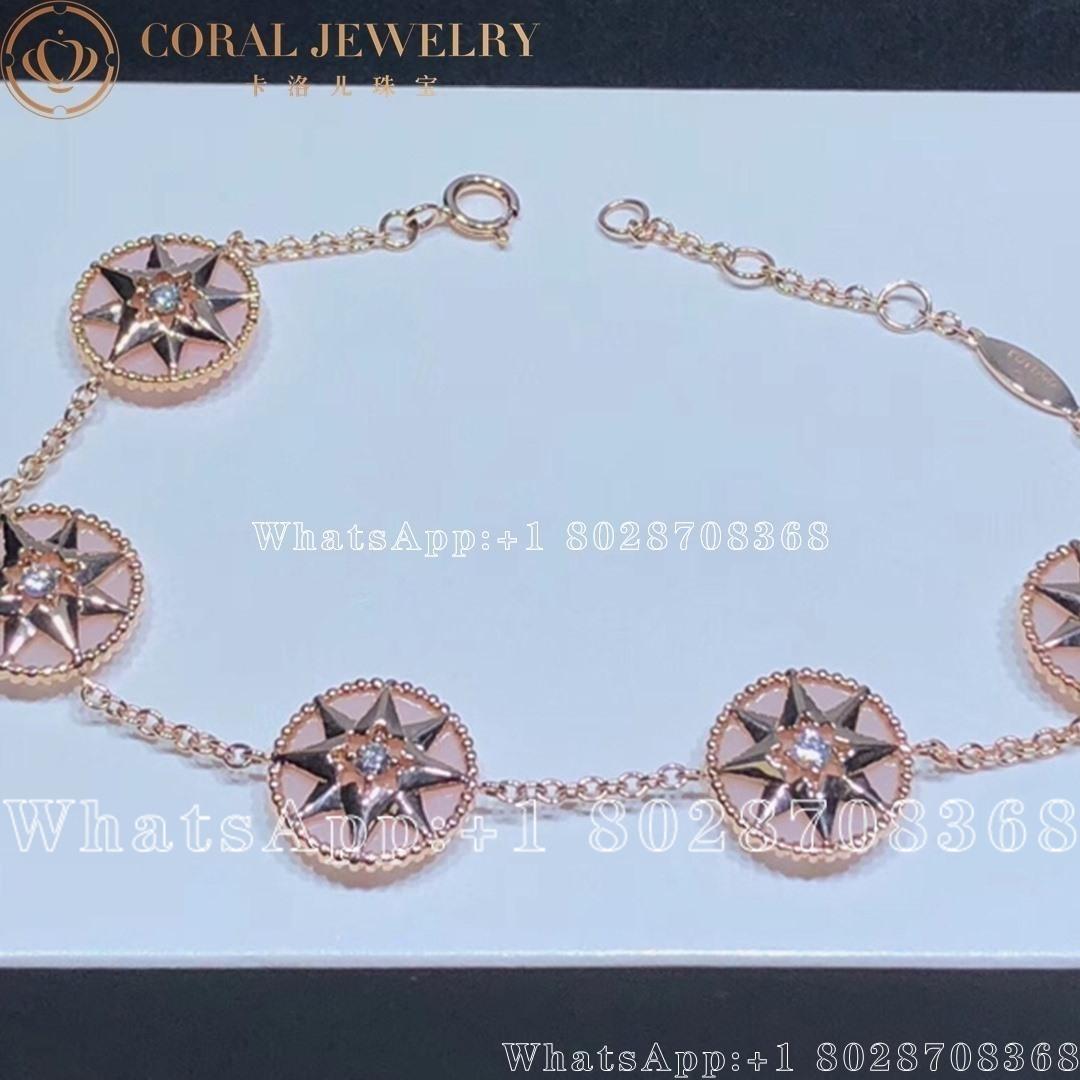 Dior Rose Gold Rose Des Vents Bracelet Jrdv95063 Coral (1)