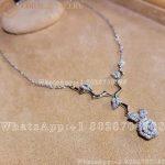 Dior Medium Rose Dior Bagatelle Necklace White Gold and Diamonds - Image 9