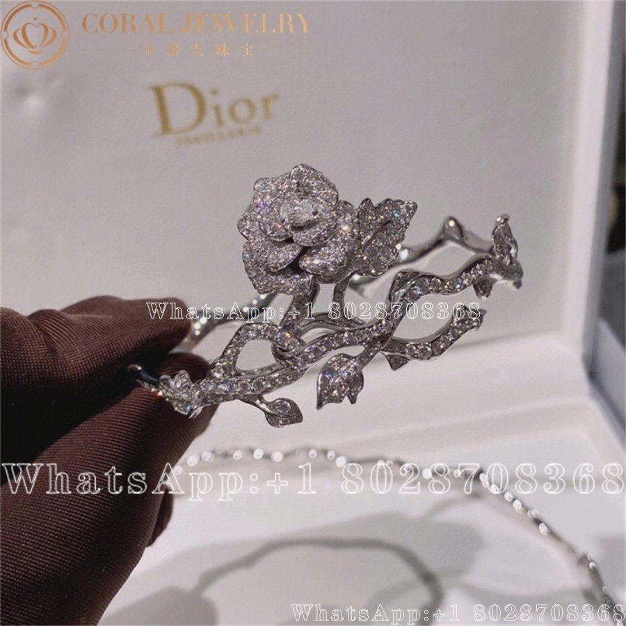 Dior Rose Dior Bagatelle Bracelet 18k White Gold and Diamonds - Image 12