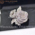 Dior Rose Dior Bagatelle Double Ring 18k White Gold and Diamonds - Image 7