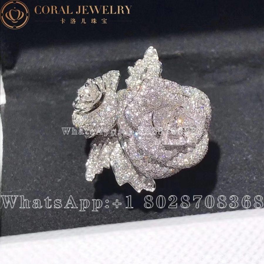 Dior Rose Dior Bagatelle Double Ring 18k White Gold and Diamonds - Image 7