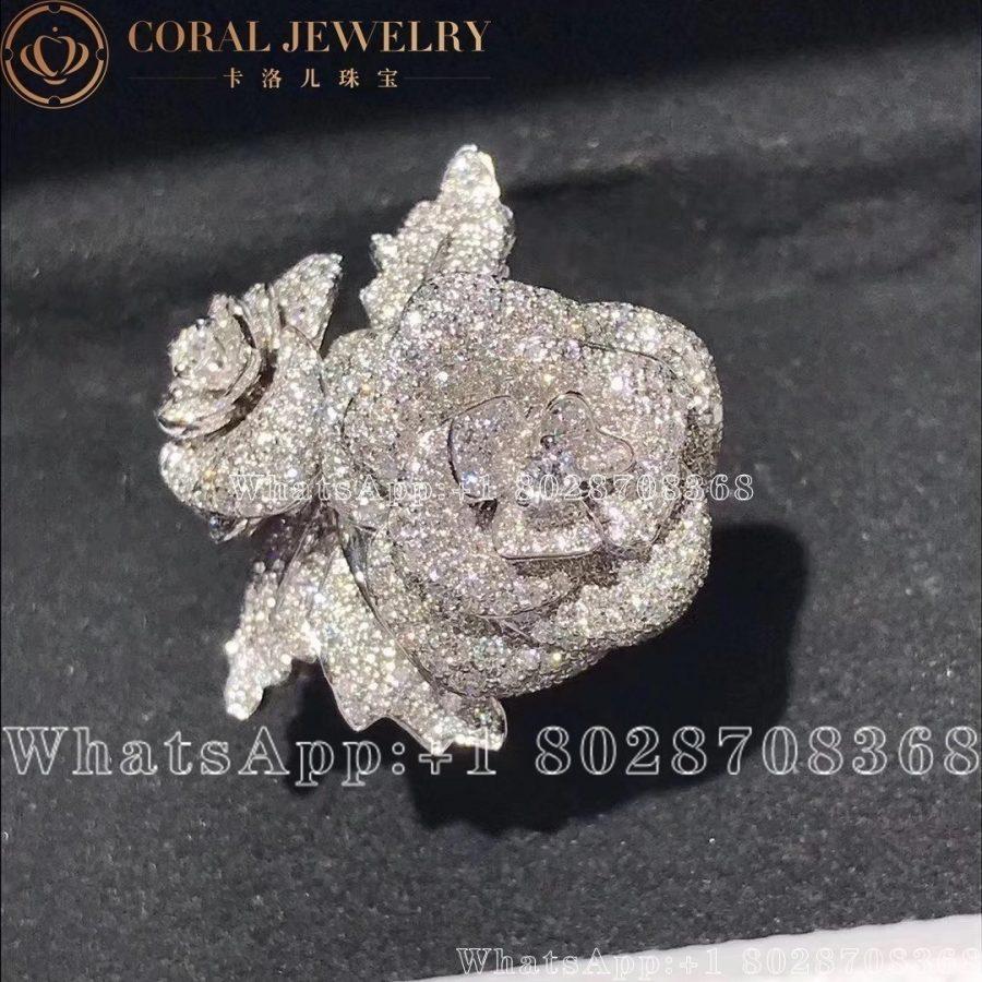 Dior Rose Dior Bagatelle Double Ring 18k White Gold and Diamonds - Image 9