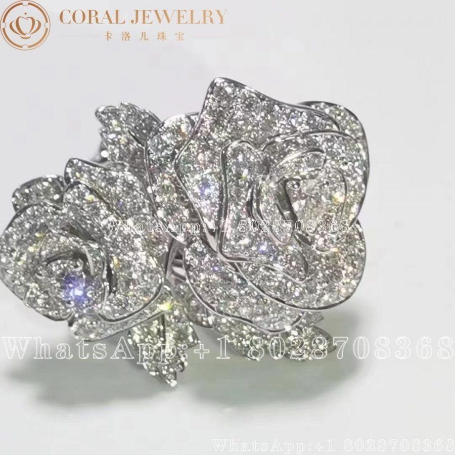 Dior Rose Dior Bagatelle Double Ring 18k White Gold and Diamonds - Image 10