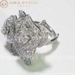 Dior Rose Dior Bagatelle Double Ring 18k White Gold and Diamonds - Image 11