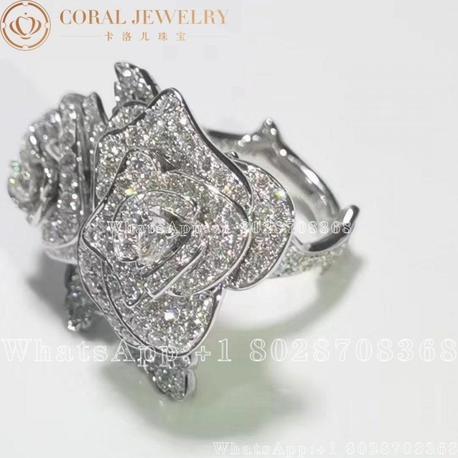 Dior Rose Dior Bagatelle Double Ring 18k White Gold and Diamonds - Image 11