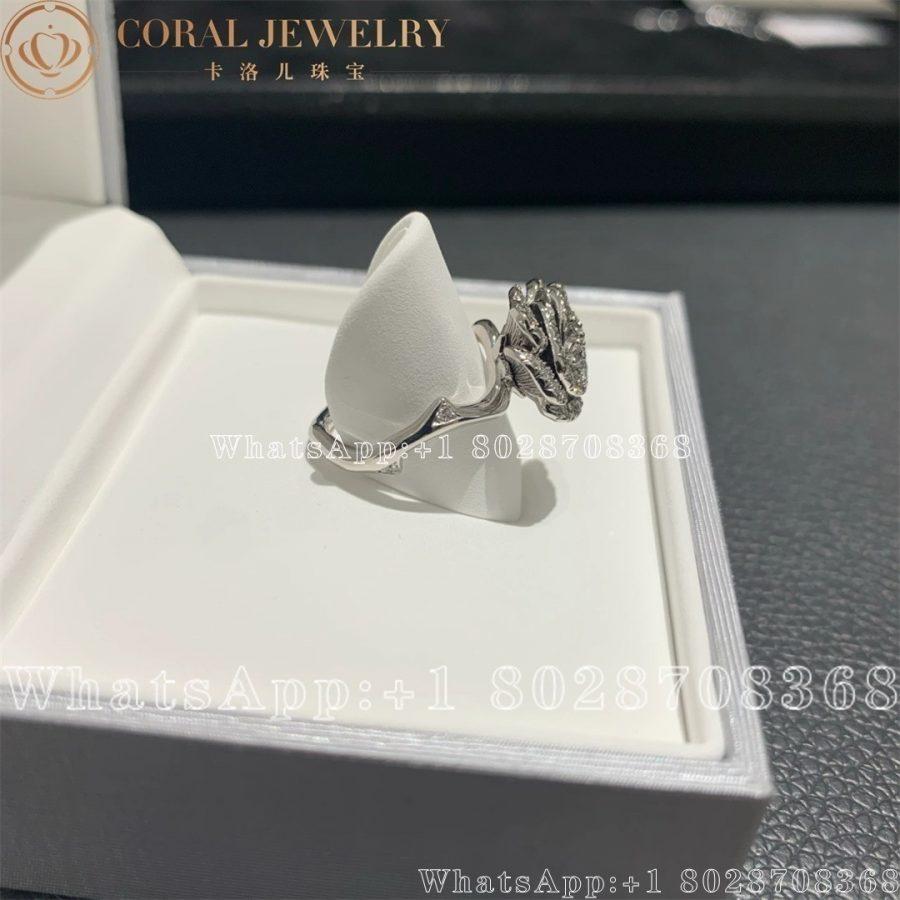 Dior Small Rose Dior Bagatelle Ring White Gold and Diamonds - Image 3