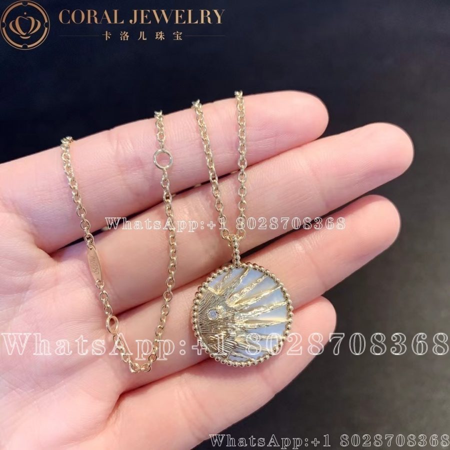 Dior Rose Celeste Necklace Yellow Gold, Diamonds, Mother-of-pearl and Onyx - Image 7