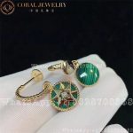 Dior Rose Des Vents Earrings Yellow Gold, Diamonds and Malachite - Image 3