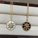 Dior Rose Des Vents Medallion Necklace Yellow Gold, Diamond and Mother-of-pearl - Image 10