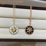 Dior Rose Des Vents Medallion Necklace Yellow Gold, Diamond and Mother-of-pearl - Image 11