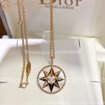Dior Rose Des Vents Medallion Necklace Yellow Gold, Diamond and Mother-of-pearl - Image 13