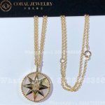 Dior Rose Des Vents Medallion Necklace Yellow Gold, Diamond and Mother-of-pearl - Image 3