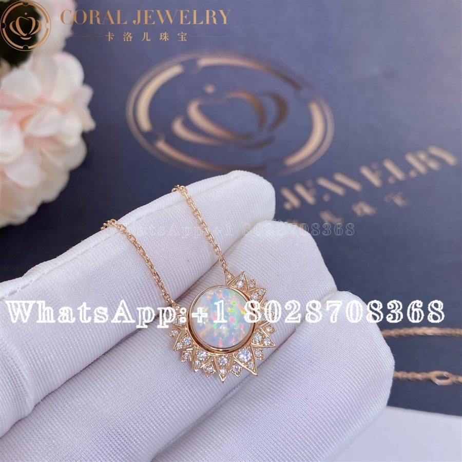 Piaget Piaget Sunlight Rose Gold White Opal Diamond Pendant G33R0500 - Image 3