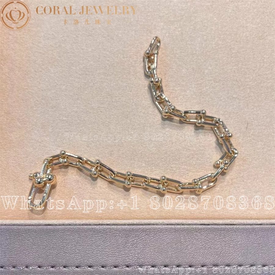 Tiffany HardWear Link Bracelet in Yellow Gold, Medium - Image 4