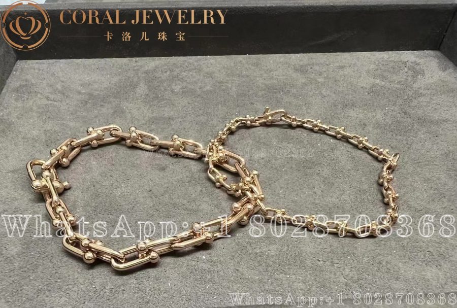 Tiffany HardWear Link Rose Gold Medium Bracelet - Image 9