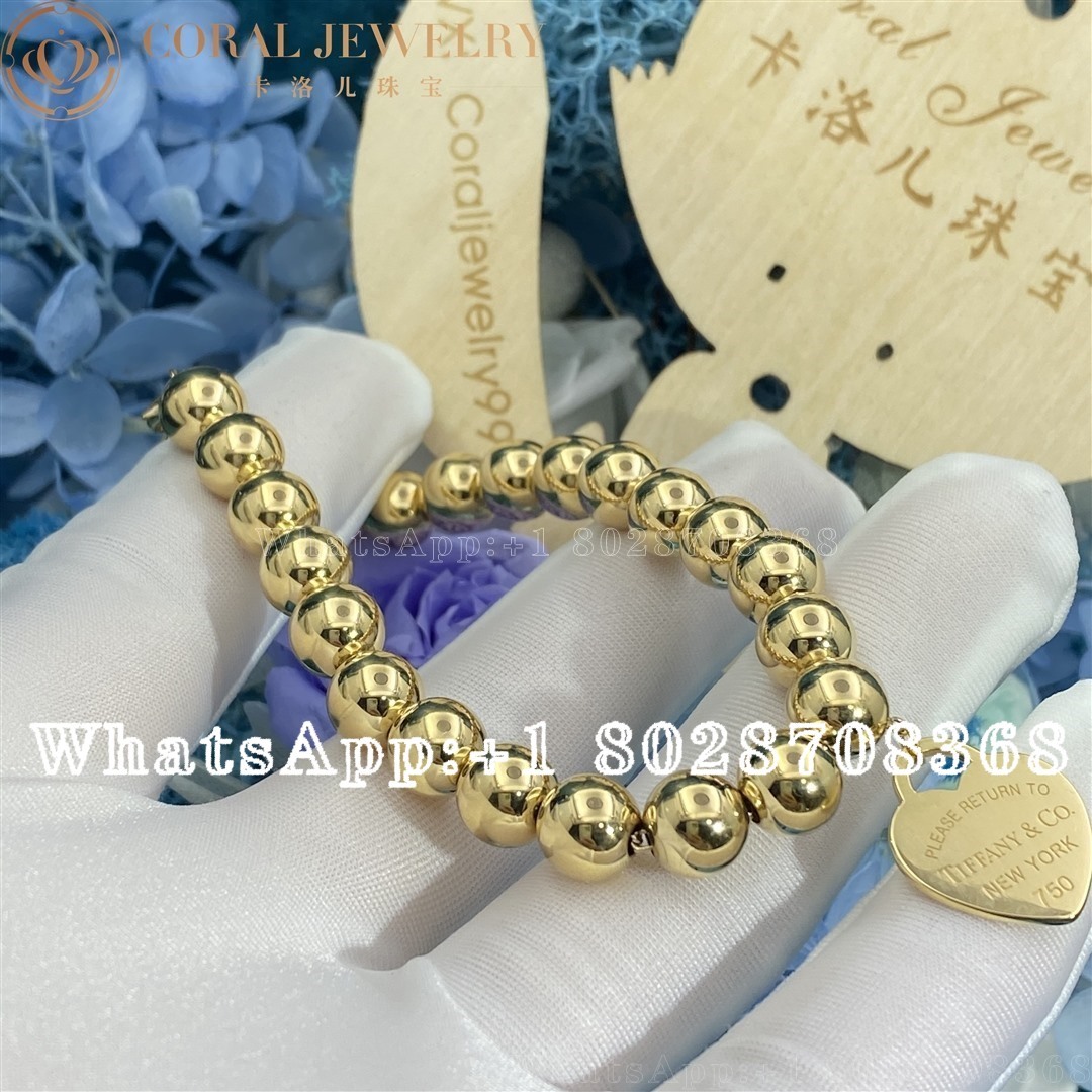 Tiffany Return to Tiffany™ Heart Tag Bracelet in Yellow Gold 8 mm