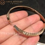Tiffany Atlas® X Closed Narrow Hinged Bangle in Rose Gold with Diamonds - Image 4