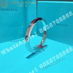 Tiffany T Pavé Diamond Square Bracelet in 18k White Gold - Image 4