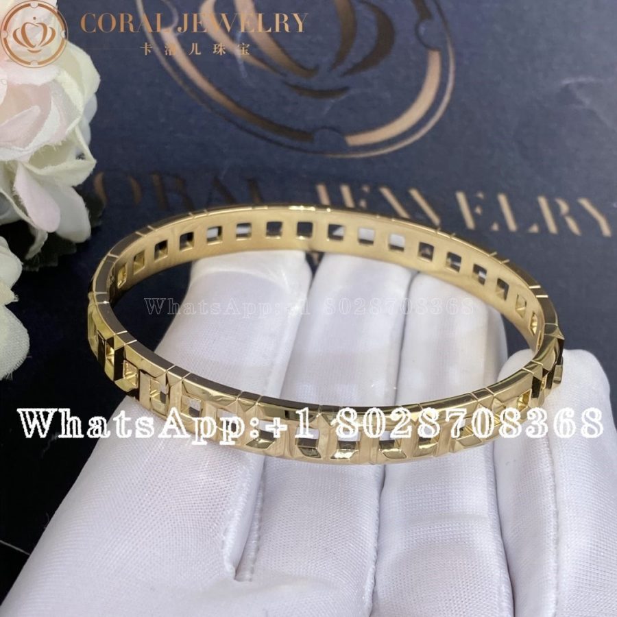 Tiffany T True Narrow Hinged Bangle in 18k Gold - Image 3