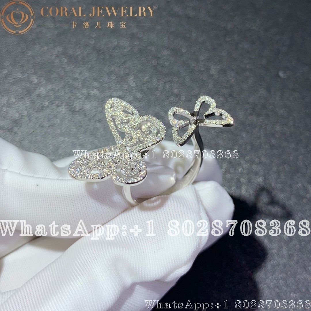 Graff Butterfly Silhouette Diamond Ring Coral (2)