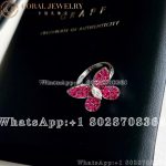 Graff Butterfly White Gold Rubies Diamond Ring RGR256 - Image 5