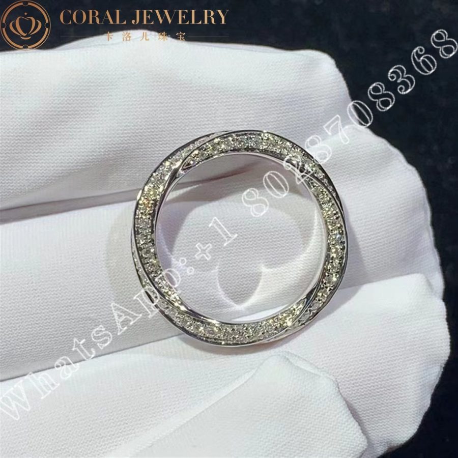 Graff Spiral Pavé Diamond Band White Gold, 5mm RGR788 - Image 3