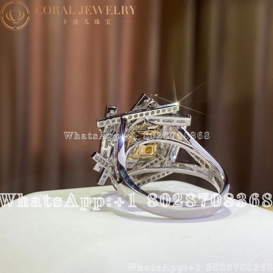 Graff Threads Yellow and White Diamond Ring - Image 4