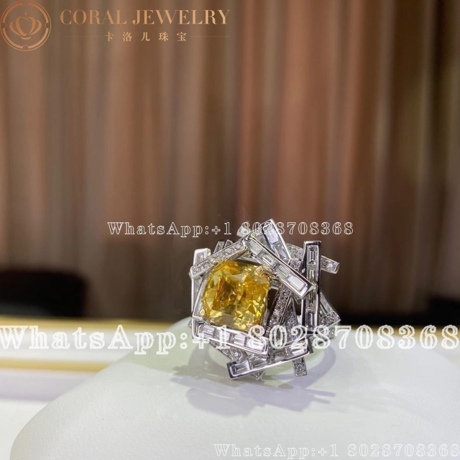 Graff Threads Yellow and White Diamond Ring - Image 7