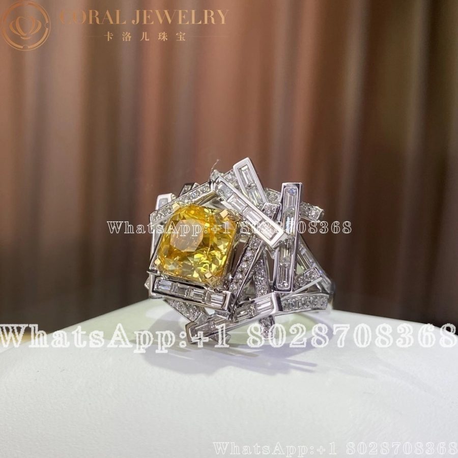 Graff Threads Yellow and White Diamond Ring - Image 3