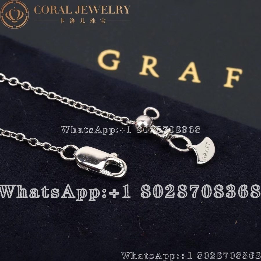 Graff Wild Flower Diamond Pendant White Gold - Image 3