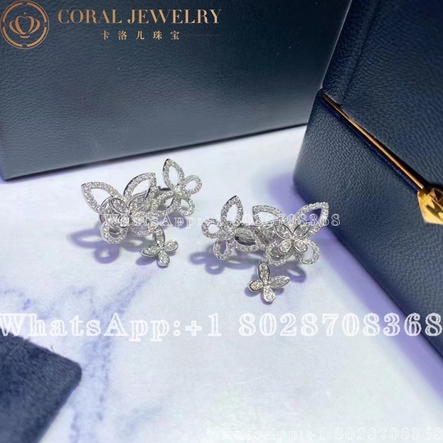 Graff Triple Butterfly Silhouette Diamond Earrings - Image 9