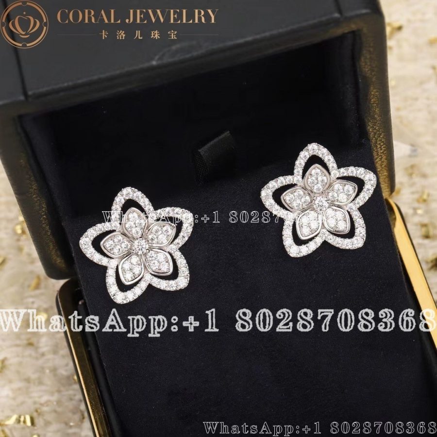 Graff Wild Flower Large Diamond Stud Earrings - Image 3