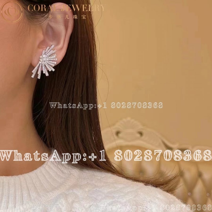 Hueb Tribal Diamond & 18K White Gold Stud Earrings - Image 3