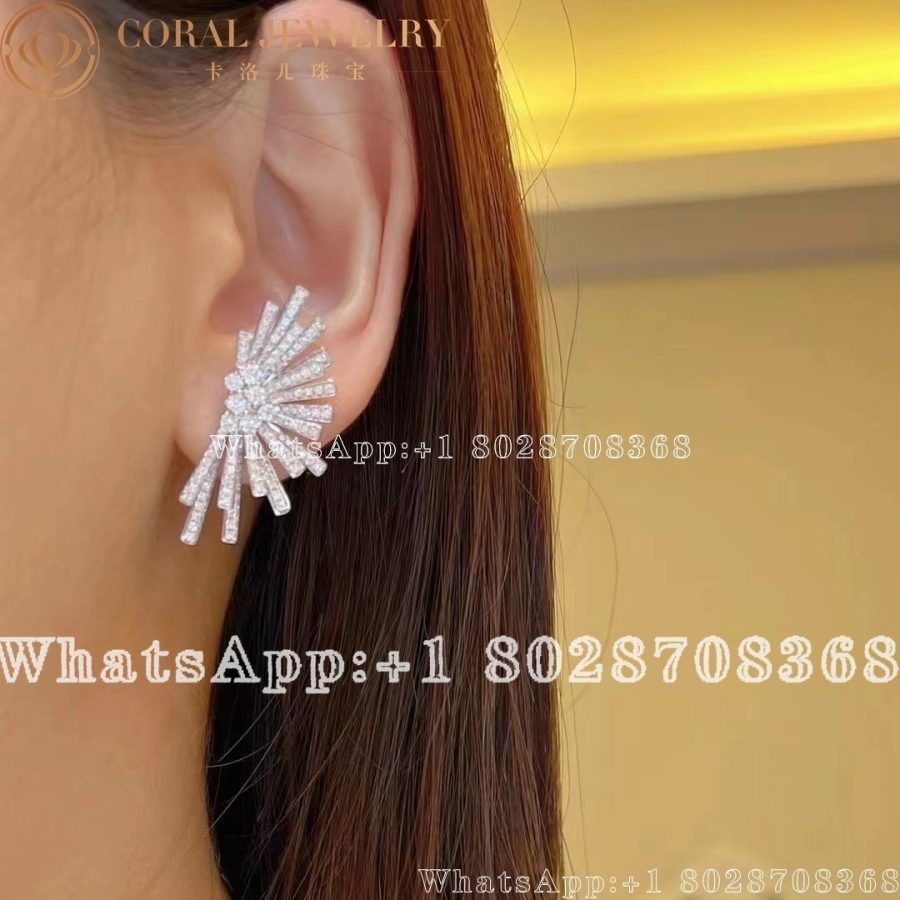 Hueb Tribal Diamond & 18K White Gold Stud Earrings - Image 4