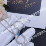 Marli Cleo Venus Diamond Pendant In White Gold Lapis Lazuli - Image 3