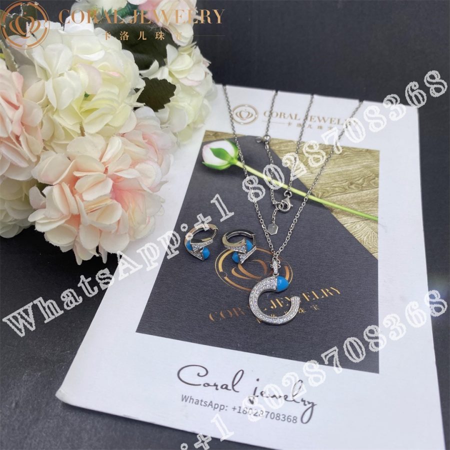 Marli Cleo Venus Diamond Pendant In White Gold Lapis Lazuli - Image 4