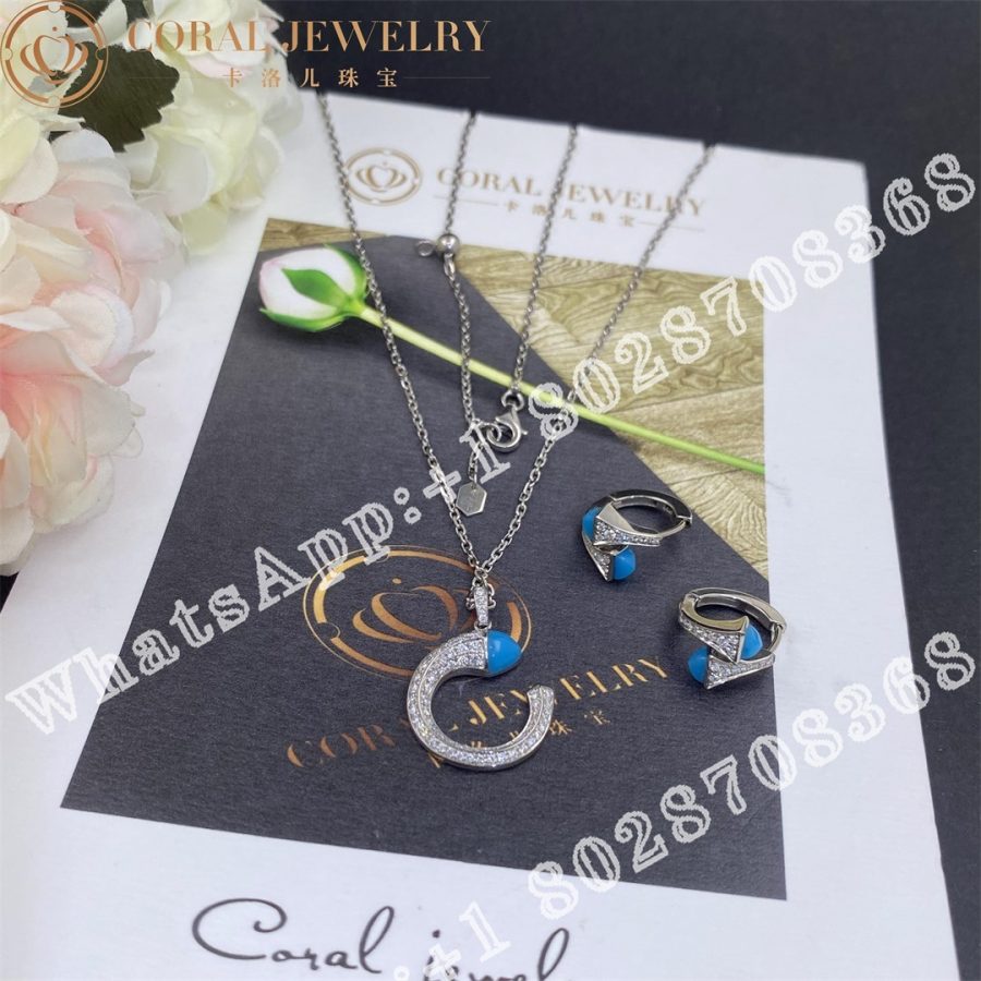 Marli Cleo Venus Diamond Pendant In White Gold Lapis Lazuli - Image 7