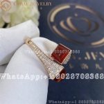 Marli Cleo Diamond Ring In Rose Gold Carnelian - Image 4