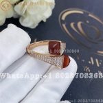 Marli Cleo Diamond Ring In Rose Gold Carnelian - Image 5