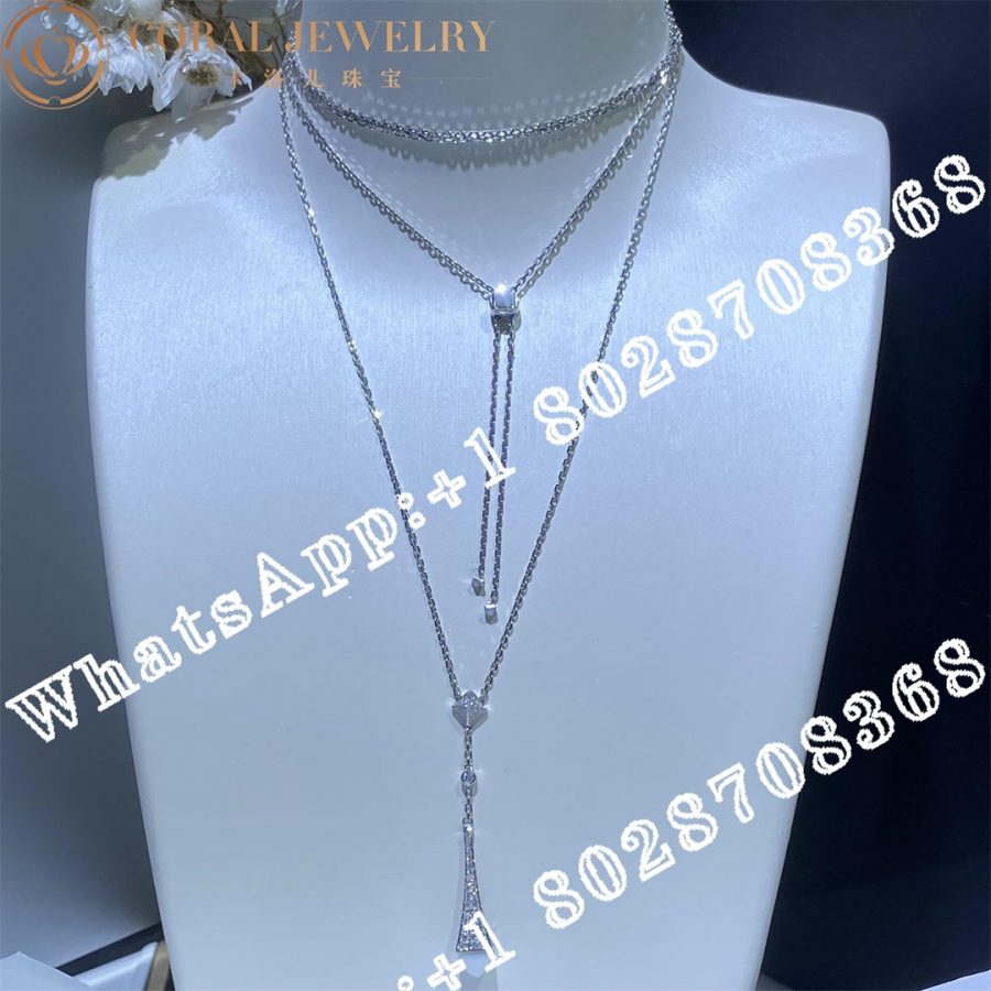 Marli Cleo Diamond Teardrop Pendant In White Gold White Agate - Image 7