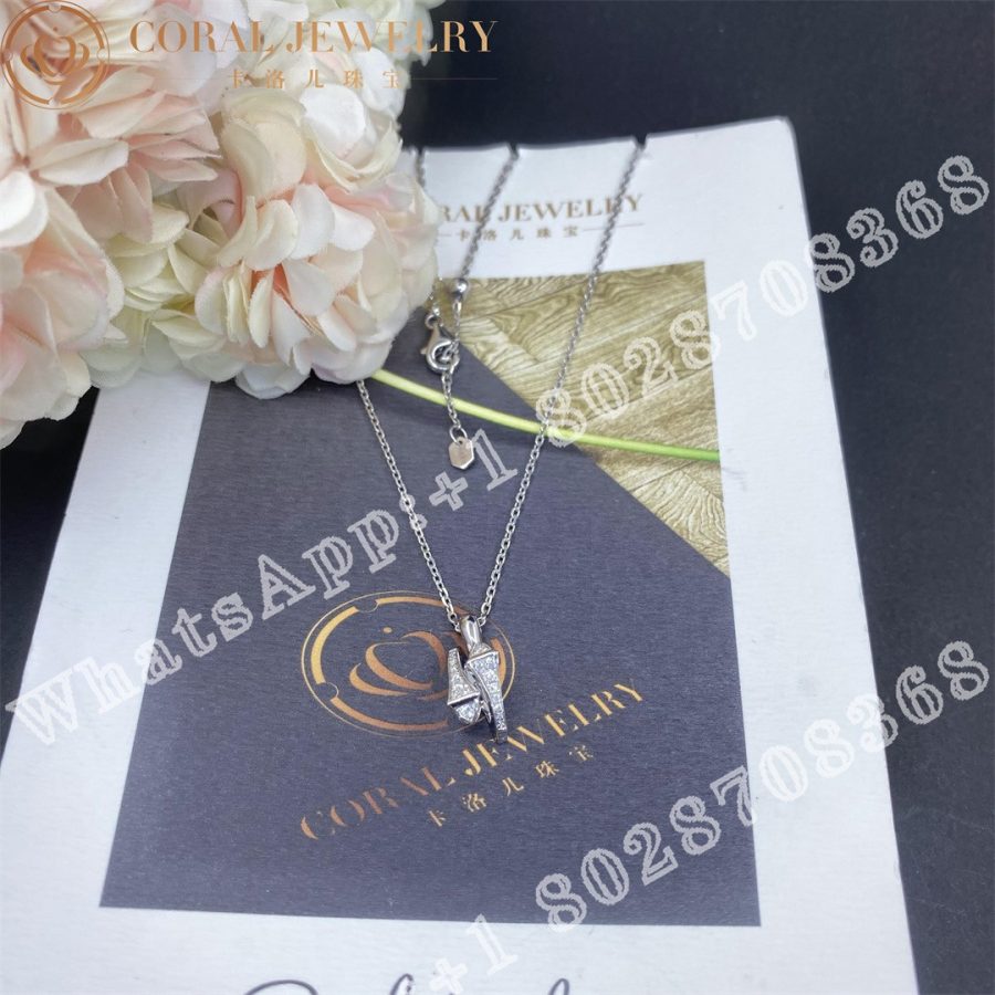 Marli Cleo Full Diamond Huggie Pendant In White Gold - Image 7