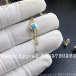 Marli Cleo REV Pendant Yellow Gold Turquoise - Image 5