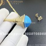 Marli Cleo REV Pendant Yellow Gold Turquoise - Image 4